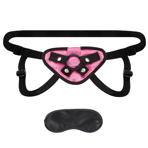 Lux Fetish Pink Velvet Strap-On Harness - Extreme Toyz Singapore - https://extremetoyz.com.sg - Sex Toys and Lingerie Online Store - Bondage Gear / Vibrators / Electrosex Toys / Wireless Remote Control Vibes / Sexy Lingerie and Role Play / BDSM / Dungeon Furnitures / Dildos and Strap Ons &nbsp;/ Anal and Prostate Massagers / Anal Douche and Cleaning Aide / Delay Sprays and Gels / Lubricants and more...