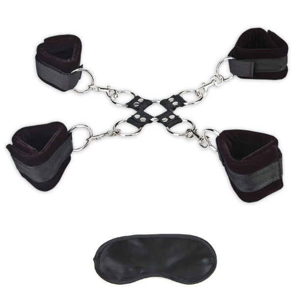 Lux Fetish 5 Piece Soft Cuff Hogtie Set - Extreme Toyz Singapore - https://extremetoyz.com.sg - Sex Toys and Lingerie Online Store - Bondage Gear / Vibrators / Electrosex Toys / Wireless Remote Control Vibes / Sexy Lingerie and Role Play / BDSM / Dungeon Furnitures / Dildos and Strap Ons &nbsp;/ Anal and Prostate Massagers / Anal Douche and Cleaning Aide / Delay Sprays and Gels / Lubricants and more...