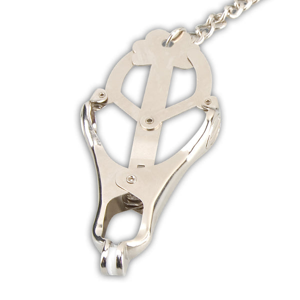 Lux Fetish Japanese Clover Nipple Clamps with Chain - Extreme Toyz Singapore - https://extremetoyz.com.sg - Sex Toys and Lingerie Online Store - Bondage Gear / Vibrators / Electrosex Toys / Wireless Remote Control Vibes / Sexy Lingerie and Role Play / BDSM / Dungeon Furnitures / Dildos and Strap Ons &nbsp;/ Anal and Prostate Massagers / Anal Douche and Cleaning Aide / Delay Sprays and Gels / Lubricants and more...