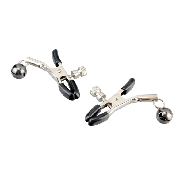 Lux Fetish Nipple Clips with Bell - Extreme Toyz Singapore - https://extremetoyz.com.sg - Sex Toys and Lingerie Online Store - Bondage Gear / Vibrators / Electrosex Toys / Wireless Remote Control Vibes / Sexy Lingerie and Role Play / BDSM / Dungeon Furnitures / Dildos and Strap Ons &nbsp;/ Anal and Prostate Massagers / Anal Douche and Cleaning Aide / Delay Sprays and Gels / Lubricants and more...