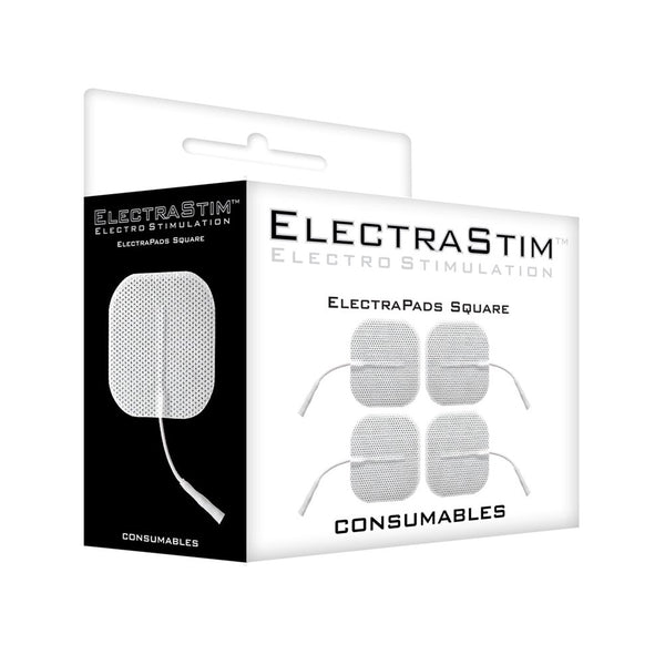 ELECTRASTIM Square Self-Adhesive ElectraPads (4 Pack) - Extreme Toyz Singapore - https://extremetoyz.com.sg - Sex Toys and Lingerie Online Store - Bondage Gear / Vibrators / Electrosex Toys / Wireless Remote Control Vibes / Sexy Lingerie and Role Play / BDSM / Dungeon Furnitures / Dildos and Strap Ons  / Anal and Prostate Massagers / Anal Douche and Cleaning Aide / Delay Sprays and Gels / Lubricants and more...
