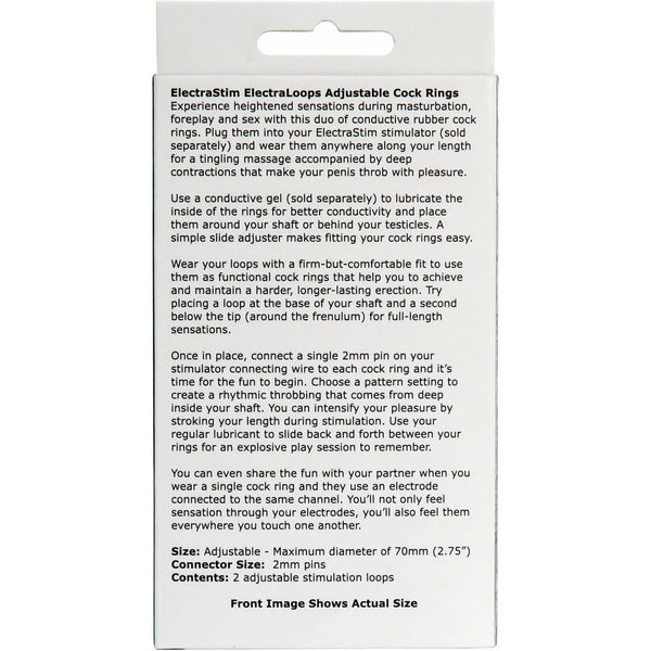 ElectraLoops Adjustable Rubber Electro Cock Rings