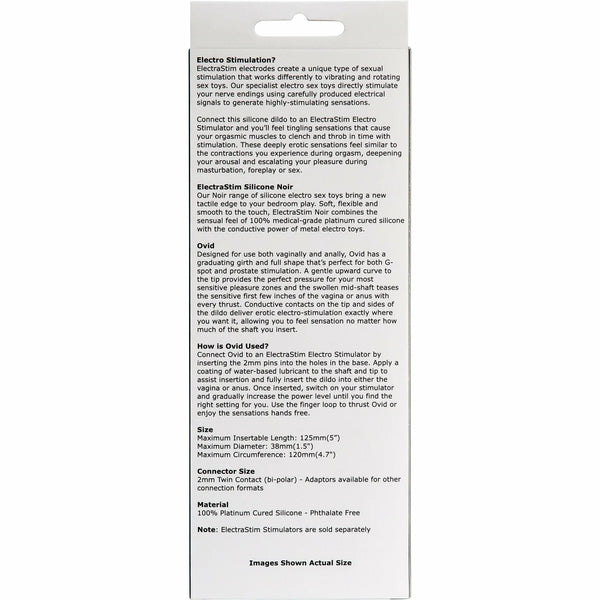 Noir Ovid Electro G-Spot Silicone Dildo