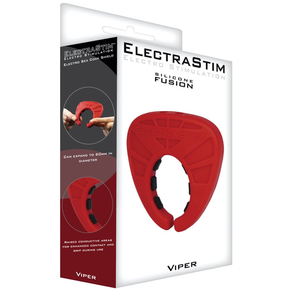 ELECTRASTIM Fusion Viper Electro Silicone Cock Ring - Extreme Toyz Singapore - https://extremetoyz.com.sg - Sex Toys and Lingerie Online Store - Bondage Gear / Vibrators / Electrosex Toys / Wireless Remote Control Vibes / Sexy Lingerie and Role Play / BDSM / Dungeon Furnitures / Dildos and Strap Ons  / Anal and Prostate Massagers / Anal Douche and Cleaning Aide / Delay Sprays and Gels / Lubricants and more...