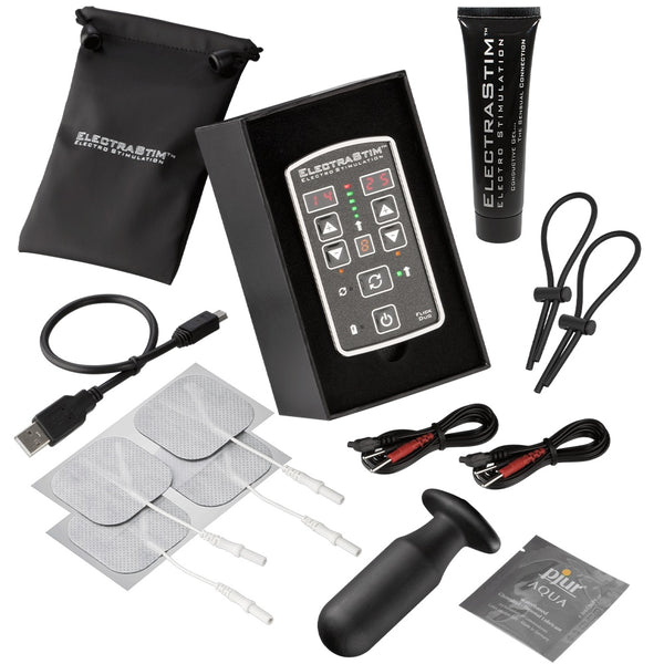 ELECTRASTIM Flick Duo Dual Output Stimulator Multi-Pack - EM80-M - Extreme Toyz Singapore - https://extremetoyz.com.sg - Sex Toys and Lingerie Online Store - Bondage Gear / Vibrators / Electrosex Toys / Wireless Remote Control Vibes / Sexy Lingerie and Role Play / BDSM / Dungeon Furnitures / Dildos and Strap Ons  / Anal and Prostate Massagers / Anal Douche and Cleaning Aide / Delay Sprays and Gels / Lubricants and more...