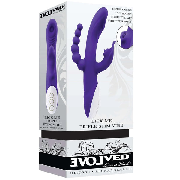 Lick Me Rechargeable Triple-Action Clitoral Tongue-Licking Vibrator