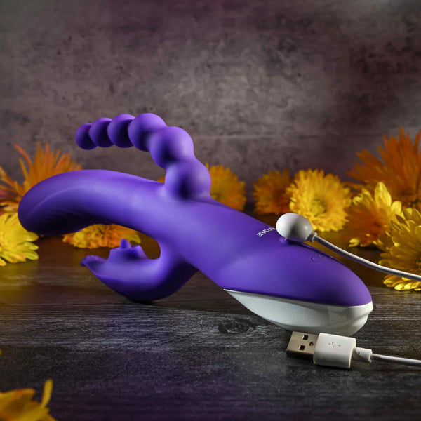 Lick Me Rechargeable Triple-Action Clitoral Tongue-Licking Vibrator