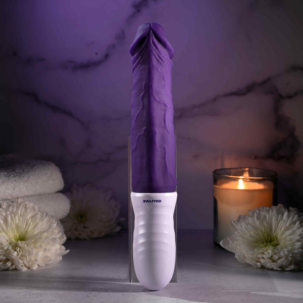 Plum Thrust Rechargeable Thrusting Dildo