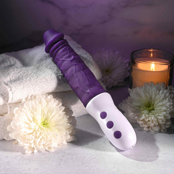 Plum Thrust Rechargeable Thrusting Dildo