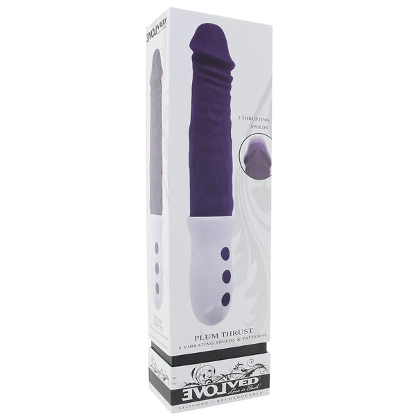 Plum Thrust Rechargeable Thrusting Dildo