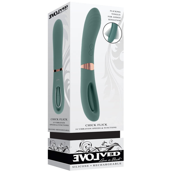 Chick Flick 10-Function Rechargeable Dual-Ended Flicking G-Spot Vibrator