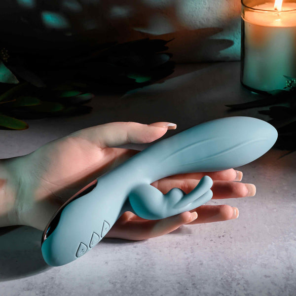 Boss Bunny 10-Function Rechargeable Dual Sensations Rabbit Vibrator