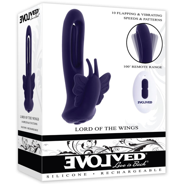 Lord of the Wings 10-Function Rechargeable Flicking Remote-Control G-Spot Vibrator