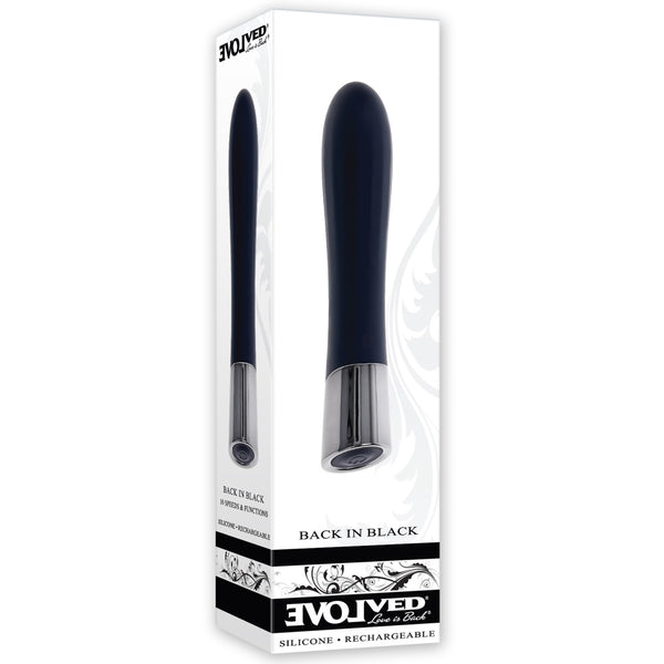 Back in Black 10-Function Rechargeable Classic Petite Vibrator