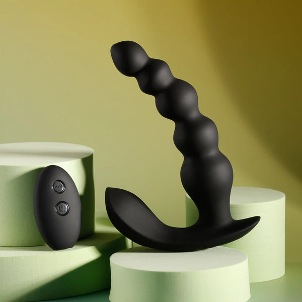 Bead Me Up Remote Controlled 10-Functions  Rechargeable Beaded Curve Anal Vibrator