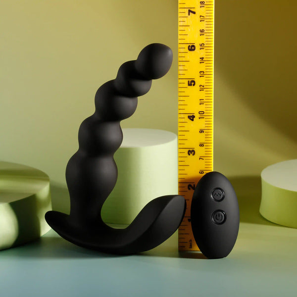 Bead Me Up Remote Controlled 10-Functions  Rechargeable Beaded Curve Anal Vibrator