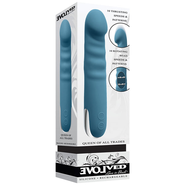 Queen of All Trades Rechargeable Thrusting Vibrator