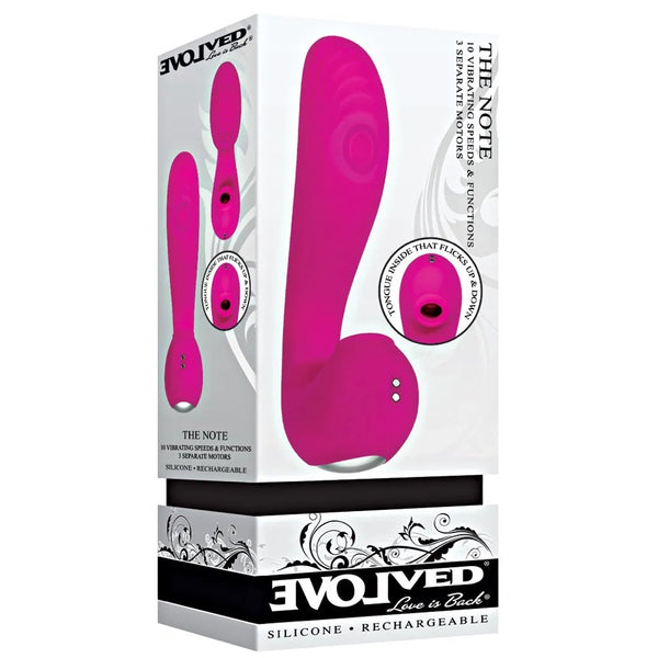 The Note Rechargeable G-Spot Thumping & Clitoral Licking Vibe