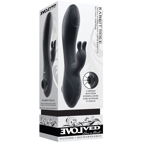 Rabbit Hole Rechargeable Rabbit Vibrator with Clitoral Suction