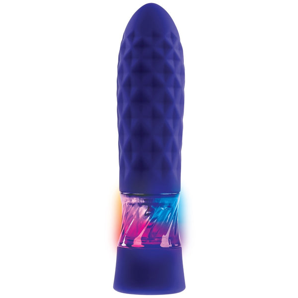 Raver 8-Function Rechargeable Dynamic Light-Up Vibrating Bullet