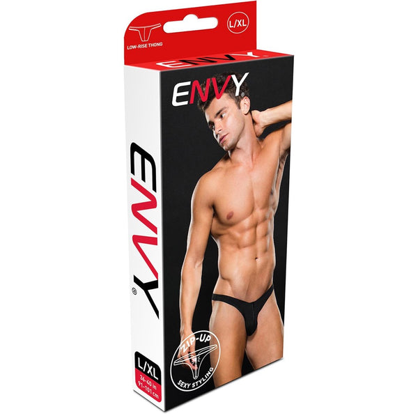 Envy Menswear Low Rise Microfiber Zip Thong - Extreme Toyz Singapore - https://extremetoyz.com.sg - Sex Toys and Lingerie Online Store - Bondage Gear / Vibrators / Electrosex Toys / Wireless Remote Control Vibes / Sexy Lingerie and Role Play / BDSM / Dungeon Furnitures / Dildos and Strap Ons &nbsp;/ Anal and Prostate Massagers / Anal Douche and Cleaning Aide / Delay Sprays and Gels / Lubricants and more...