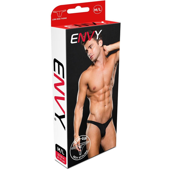 Envy Menswear Low Rise Microfiber Zip Thong - Extreme Toyz Singapore - https://extremetoyz.com.sg - Sex Toys and Lingerie Online Store - Bondage Gear / Vibrators / Electrosex Toys / Wireless Remote Control Vibes / Sexy Lingerie and Role Play / BDSM / Dungeon Furnitures / Dildos and Strap Ons &nbsp;/ Anal and Prostate Massagers / Anal Douche and Cleaning Aide / Delay Sprays and Gels / Lubricants and more...