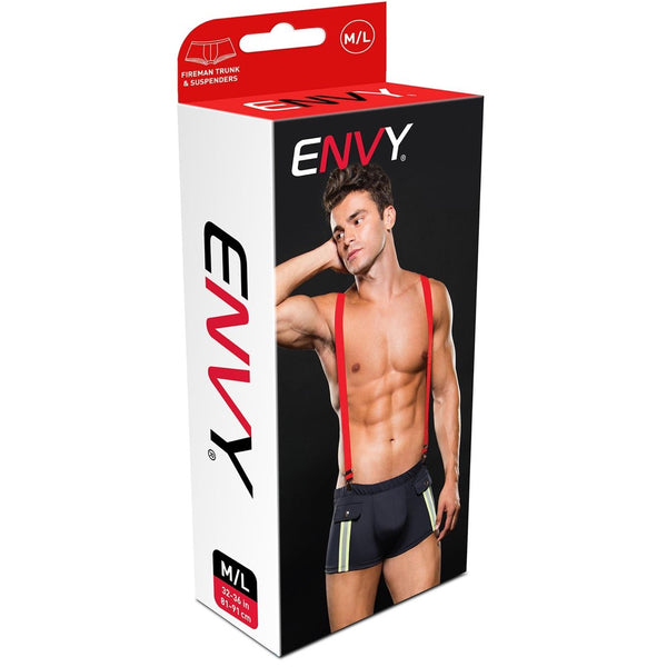 Envy Menswear 2 Piece Firemen Set - Extreme Toyz Singapore - https://extremetoyz.com.sg - Sex Toys and Lingerie Online Store - Bondage Gear / Vibrators / Electrosex Toys / Wireless Remote Control Vibes / Sexy Lingerie and Role Play / BDSM / Dungeon Furnitures / Dildos and Strap Ons &nbsp;/ Anal and Prostate Massagers / Anal Douche and Cleaning Aide / Delay Sprays and Gels / Lubricants and more...