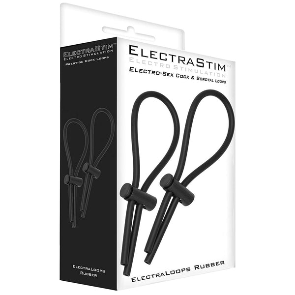 ELECTRASTIM ElectraLoops Adjustable Rubber Electro Cock Rings - Extreme Toyz Singapore - https://extremetoyz.com.sg - Sex Toys and Lingerie Online Store - Bondage Gear / Vibrators / Electrosex Toys / Wireless Remote Control Vibes / Sexy Lingerie and Role Play / BDSM / Dungeon Furnitures / Dildos and Strap Ons  / Anal and Prostate Massagers / Anal Douche and Cleaning Aide / Delay Sprays and Gels / Lubricants and more...