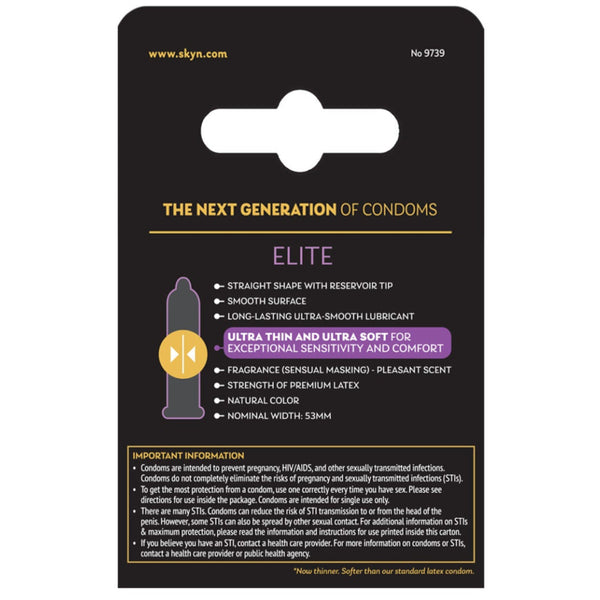 Elite Ultra Thin & Ultra Soft Condoms - 3 Pack