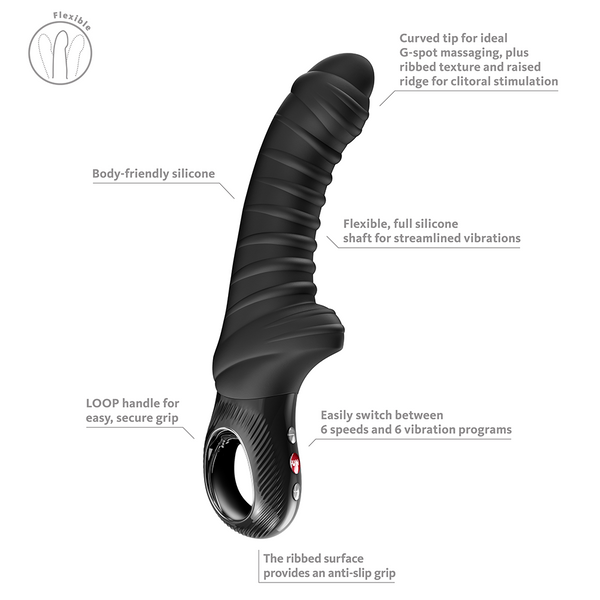 Tiger Rechargeable G-Spot Vibrator - Black