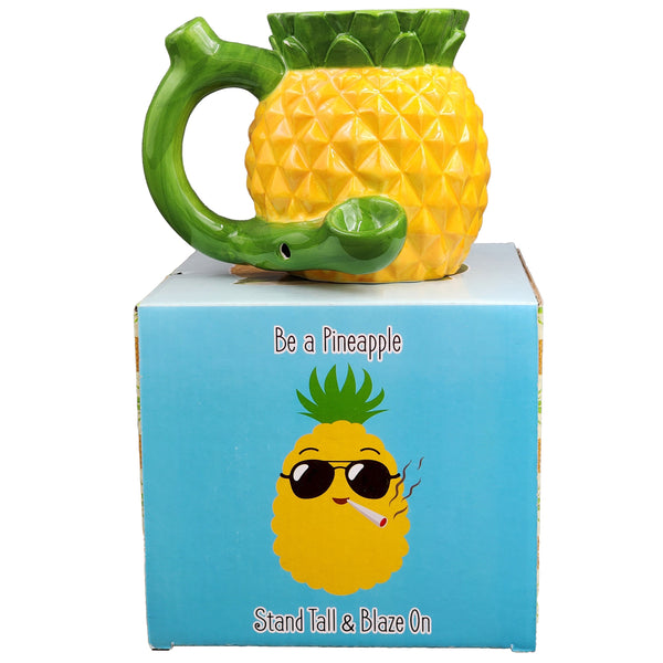 Fashioncraft Pineapple Mug with Pipe -Extreme Toyz Singapore - https://extremetoyz.com.sg - Sex Toys and Lingerie Online Store - Bondage Gear / Vibrators / Electrosex Toys / Wireless Remote Control Vibes / Sexy Lingerie and Role Play / BDSM / Dungeon Furnitures / Dildos and Strap Ons &nbsp;/ Anal and Prostate Massagers / Anal Douche and Cleaning Aide / Delay Sprays and Gels / Lubricants and more...