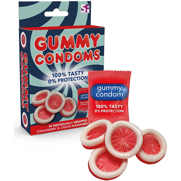 Spencer & Fleetwood Gummy Condoms (Pack of 10) - Extreme Toyz Singapore - https://extremetoyz.com.sg - Sex Toys and Lingerie Online Store - Bondage Gear / Vibrators / Electrosex Toys / Wireless Remote Control Vibes / Sexy Lingerie and Role Play / BDSM / Dungeon Furnitures / Dildos and Strap Ons  / Anal and Prostate Massagers / Anal Douche and Cleaning Aide / Delay Sprays and Gels / Lubricants and more...