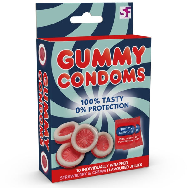 Spencer & Fleetwood Gummy Condoms (Pack of 10) - Extreme Toyz Singapore - https://extremetoyz.com.sg - Sex Toys and Lingerie Online Store - Bondage Gear / Vibrators / Electrosex Toys / Wireless Remote Control Vibes / Sexy Lingerie and Role Play / BDSM / Dungeon Furnitures / Dildos and Strap Ons  / Anal and Prostate Massagers / Anal Douche and Cleaning Aide / Delay Sprays and Gels / Lubricants and more...