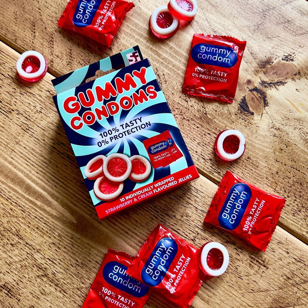 Spencer & Fleetwood Gummy Condoms (Pack of 10) - Extreme Toyz Singapore - https://extremetoyz.com.sg - Sex Toys and Lingerie Online Store - Bondage Gear / Vibrators / Electrosex Toys / Wireless Remote Control Vibes / Sexy Lingerie and Role Play / BDSM / Dungeon Furnitures / Dildos and Strap Ons / Anal and Prostate Massagers / Anal Douche and Cleaning Aide / Delay Sprays and Gels / Lubricants and more...