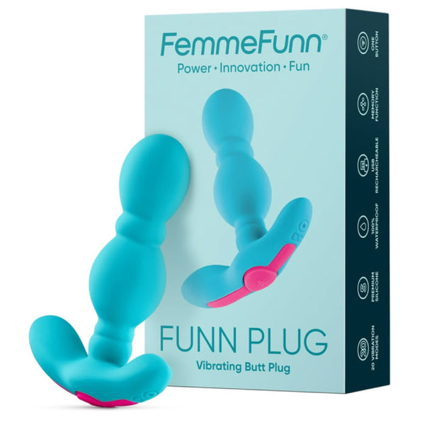 Femme Funn Rechargeable Vibrating Butt Plug - Extreme Toyz Singapore - https://extremetoyz.com.sg - Sex Toys and Lingerie Online Store - Bondage Gear / Vibrators / Electrosex Toys / Wireless Remote Control Vibes / Sexy Lingerie and Role Play / BDSM / Dungeon Furnitures / Dildos and Strap Ons  / Anal and Prostate Massagers / Anal Douche and Cleaning Aide / Delay Sprays and Gels / Lubricants and more...