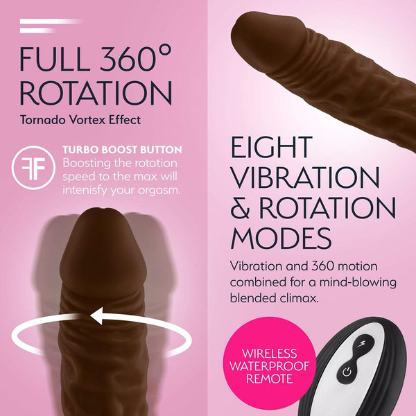 Femme Fun Vortex Wireless Remote Turbo Shaft 360º Rotation Vibrator - Extreme Toyz Singapore - https://extremetoyz.com.sg - Sex Toys and Lingerie Online Store - Bondage Gear / Vibrators / Electrosex Toys / Wireless Remote Control Vibes / Sexy Lingerie and Role Play / BDSM / Dungeon Furnitures / Dildos and Strap Ons / Anal and Prostate Massagers / Anal Douche and Cleaning Aide / Delay Sprays and Gels / Lubricants and more...