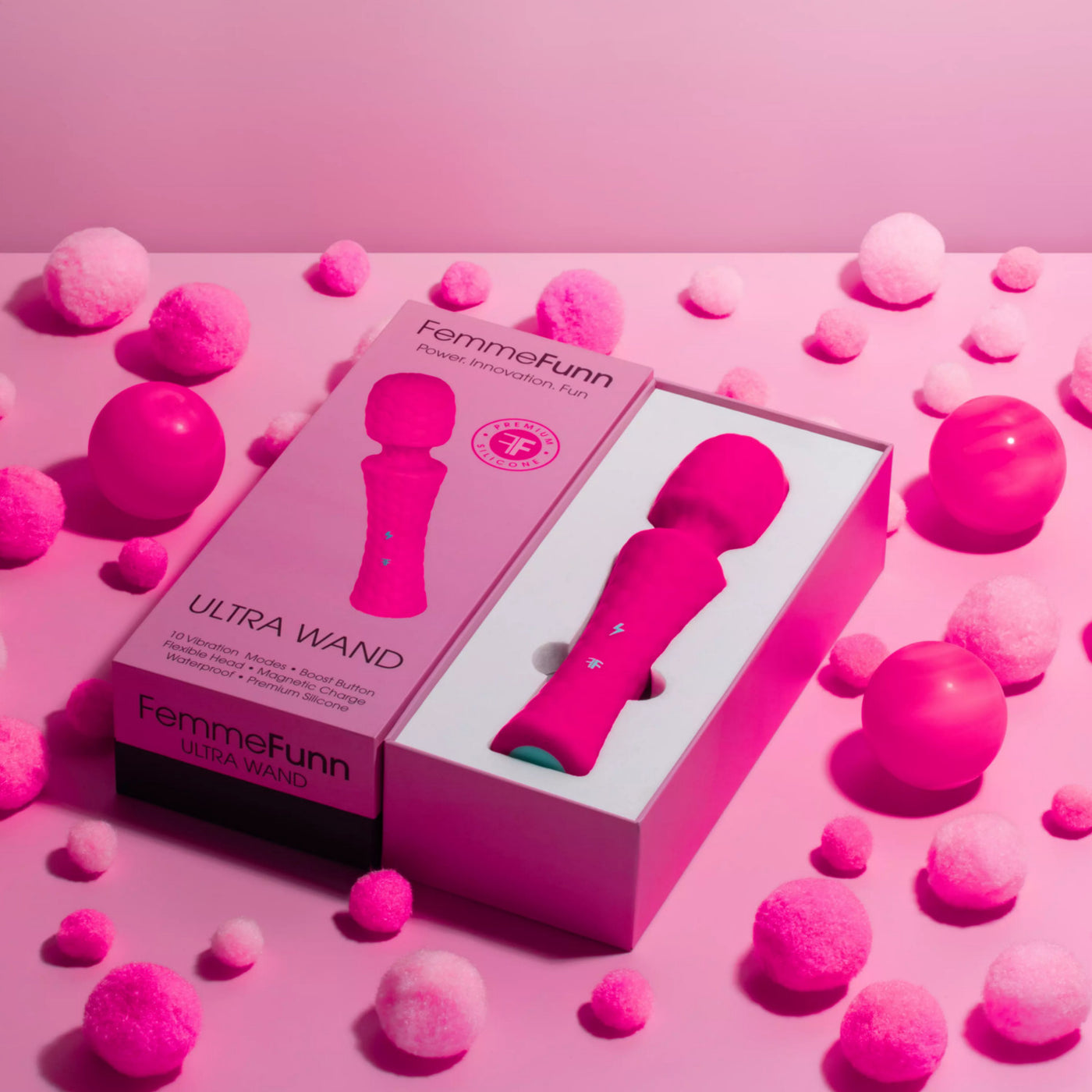 Femmefunn Ultra Wand - Pink - Extreme Toyz Singapore - https://extremetoyz.com.sg - Sex Toys and Lingerie Online Store - Bondage Gear / Vibrators / Electrosex Toys / Wireless Remote Control Vibes / Sexy Lingerie and Role Play / BDSM / Dungeon Furnitures / Dildos and Strap Ons &nbsp;/ Anal and Prostate Massagers / Anal Douche and Cleaning Aide / Delay Sprays and Gels / Lubricants and more...