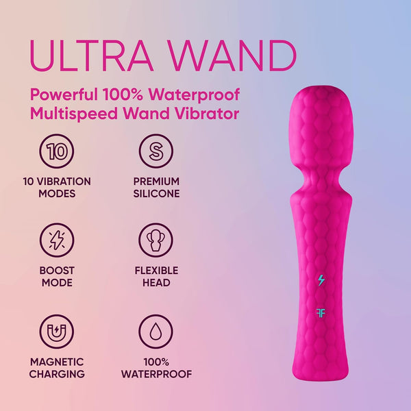 Femmefunn Ultra Wand - Pink - Extreme Toyz Singapore - https://extremetoyz.com.sg - Sex Toys and Lingerie Online Store - Bondage Gear / Vibrators / Electrosex Toys / Wireless Remote Control Vibes / Sexy Lingerie and Role Play / BDSM / Dungeon Furnitures / Dildos and Strap Ons &nbsp;/ Anal and Prostate Massagers / Anal Douche and Cleaning Aide / Delay Sprays and Gels / Lubricants and more...