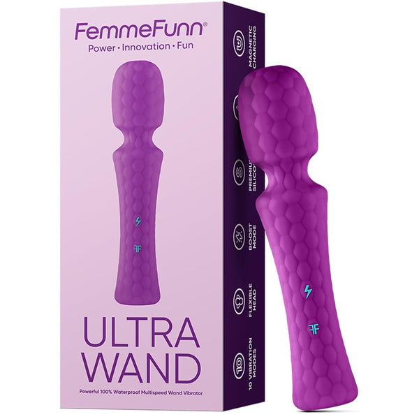 Femmefunn Ultra Wand - Purple - Extreme Toyz Singapore - https://extremetoyz.com.sg - Sex Toys and Lingerie Online Store - Bondage Gear / Vibrators / Electrosex Toys / Wireless Remote Control Vibes / Sexy Lingerie and Role Play / BDSM / Dungeon Furnitures / Dildos and Strap Ons &nbsp;/ Anal and Prostate Massagers / Anal Douche and Cleaning Aide / Delay Sprays and Gels / Lubricants and more...