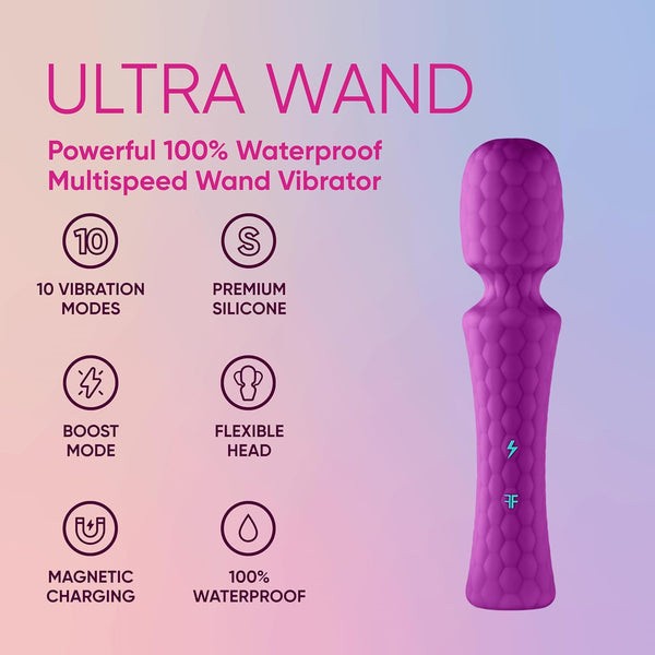 Femmefunn Ultra Wand - Purple - Extreme Toyz Singapore - https://extremetoyz.com.sg - Sex Toys and Lingerie Online Store - Bondage Gear / Vibrators / Electrosex Toys / Wireless Remote Control Vibes / Sexy Lingerie and Role Play / BDSM / Dungeon Furnitures / Dildos and Strap Ons &nbsp;/ Anal and Prostate Massagers / Anal Douche and Cleaning Aide / Delay Sprays and Gels / Lubricants and more...