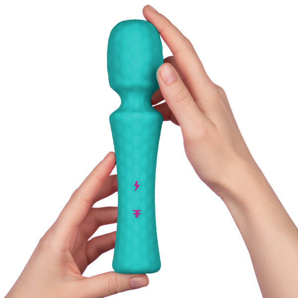 Femmefunn Ultra Wand - Turquoise - Extreme Toyz Singapore - https://extremetoyz.com.sg - Sex Toys and Lingerie Online Store - Bondage Gear / Vibrators / Electrosex Toys / Wireless Remote Control Vibes / Sexy Lingerie and Role Play / BDSM / Dungeon Furnitures / Dildos and Strap Ons &nbsp;/ Anal and Prostate Massagers / Anal Douche and Cleaning Aide / Delay Sprays and Gels / Lubricants and more...