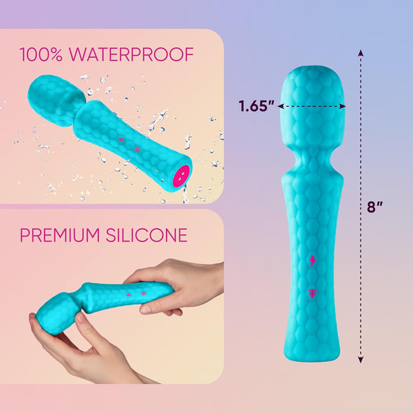 Femmefunn Ultra Wand - Turquoise - Extreme Toyz Singapore - https://extremetoyz.com.sg - Sex Toys and Lingerie Online Store - Bondage Gear / Vibrators / Electrosex Toys / Wireless Remote Control Vibes / Sexy Lingerie and Role Play / BDSM / Dungeon Furnitures / Dildos and Strap Ons &nbsp;/ Anal and Prostate Massagers / Anal Douche and Cleaning Aide / Delay Sprays and Gels / Lubricants and more...