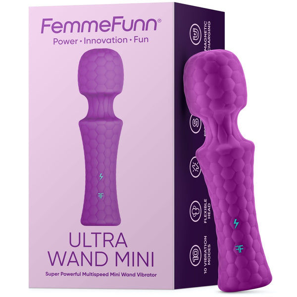 Femmefunn Ultra Wand Mini - Purple - Extreme Toyz Singapore - https://extremetoyz.com.sg - Sex Toys and Lingerie Online Store - Bondage Gear / Vibrators / Electrosex Toys / Wireless Remote Control Vibes / Sexy Lingerie and Role Play / BDSM / Dungeon Furnitures / Dildos and Strap Ons &nbsp;/ Anal and Prostate Massagers / Anal Douche and Cleaning Aide / Delay Sprays and Gels / Lubricants and more...