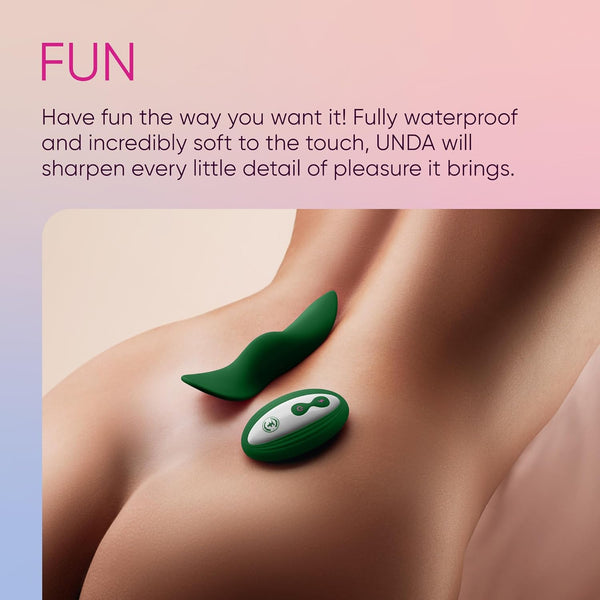 Femmefunn Unda Remote Wearable Panty Vibrator - Dark Green - Extreme Toyz Singapore - https://extremetoyz.com.sg - Sex Toys and Lingerie Online Store - Bondage Gear / Vibrators / Electrosex Toys / Wireless Remote Control Vibes / Sexy Lingerie and Role Play / BDSM / Dungeon Furnitures / Dildos and Strap Ons &nbsp;/ Anal and Prostate Massagers / Anal Douche and Cleaning Aide / Delay Sprays and Gels / Lubricants and more...