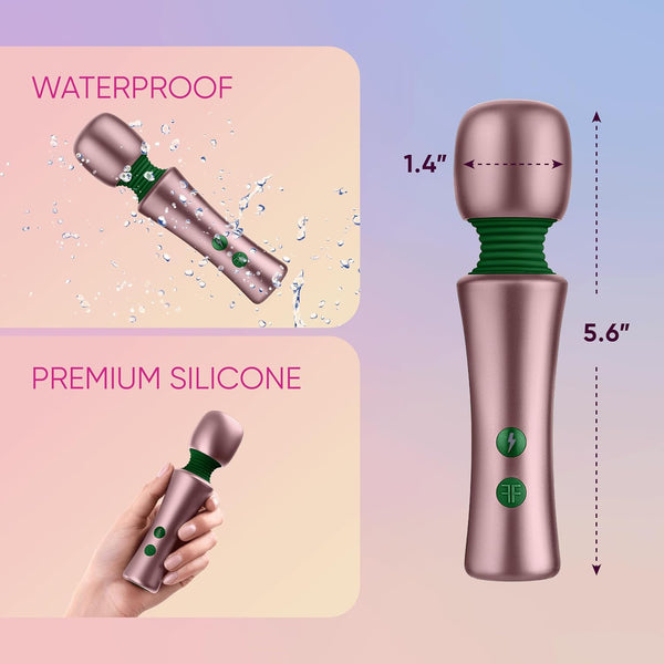 Femmefunn Bougie Heat Retaining Mini Wand Vibrator - Rose Gold - Extreme Toyz Singapore - https://extremetoyz.com.sg - Sex Toys and Lingerie Online Store - Bondage Gear / Vibrators / Electrosex Toys / Wireless Remote Control Vibes / Sexy Lingerie and Role Play / BDSM / Dungeon Furnitures / Dildos and Strap Ons &nbsp;/ Anal and Prostate Massagers / Anal Douche and Cleaning Aide / Delay Sprays and Gels / Lubricants and more...