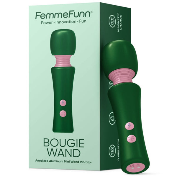 Femmefunn Bougie Wand Heat Retaining Mini Vibrator - Dark Green - Extreme Toyz Singapore - https://extremetoyz.com.sg - Sex Toys and Lingerie Online Store - Bondage Gear / Vibrators / Electrosex Toys / Wireless Remote Control Vibes / Sexy Lingerie and Role Play / BDSM / Dungeon Furnitures / Dildos and Strap Ons &nbsp;/ Anal and Prostate Massagers / Anal Douche and Cleaning Aide / Delay Sprays and Gels / Lubricants and more...