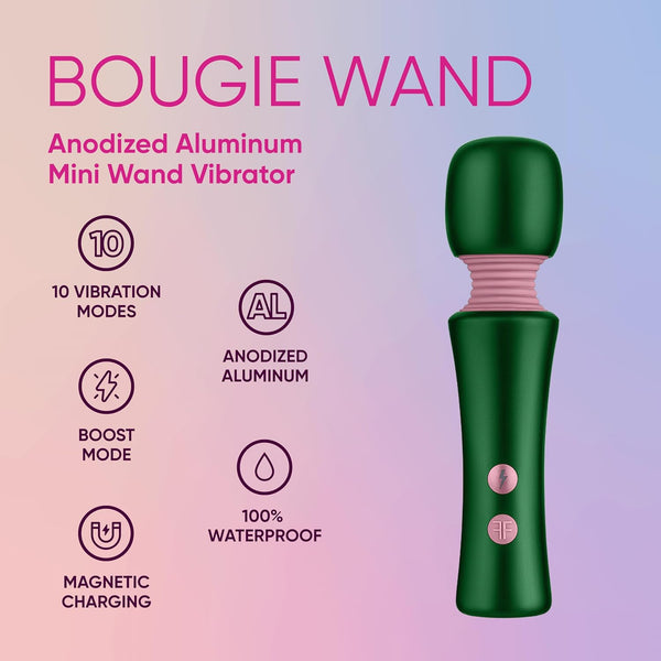 Femmefunn Bougie Wand Heat Retaining Mini Vibrator - Dark Green - Extreme Toyz Singapore - https://extremetoyz.com.sg - Sex Toys and Lingerie Online Store - Bondage Gear / Vibrators / Electrosex Toys / Wireless Remote Control Vibes / Sexy Lingerie and Role Play / BDSM / Dungeon Furnitures / Dildos and Strap Ons &nbsp;/ Anal and Prostate Massagers / Anal Douche and Cleaning Aide / Delay Sprays and Gels / Lubricants and more...