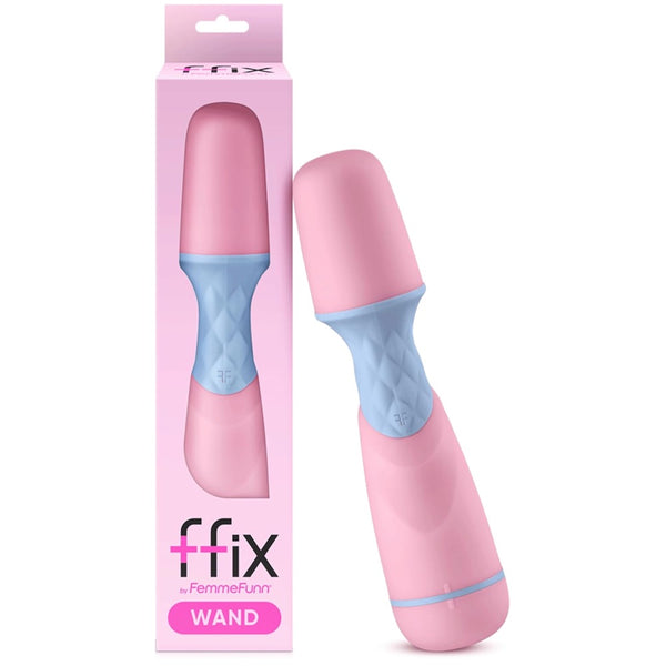 Femmefunn ffix Wand Battery-Operated Mini Vibrator - Light Pink - Extreme Toyz Singapore - https://extremetoyz.com.sg - Sex Toys and Lingerie Online Store - Bondage Gear / Vibrators / Electrosex Toys / Wireless Remote Control Vibes / Sexy Lingerie and Role Play / BDSM / Dungeon Furnitures / Dildos and Strap Ons &nbsp;/ Anal and Prostate Massagers / Anal Douche and Cleaning Aide / Delay Sprays and Gels / Lubricants and more...