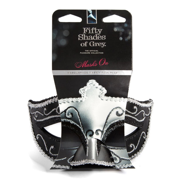 Fifty Shades of Grey Collection: Masks On Masquerade Mask Twin Pack