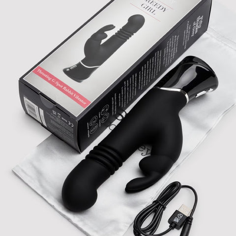 Greedy Girl Collection: Thrusting G-Spot Rabbit Vibrator